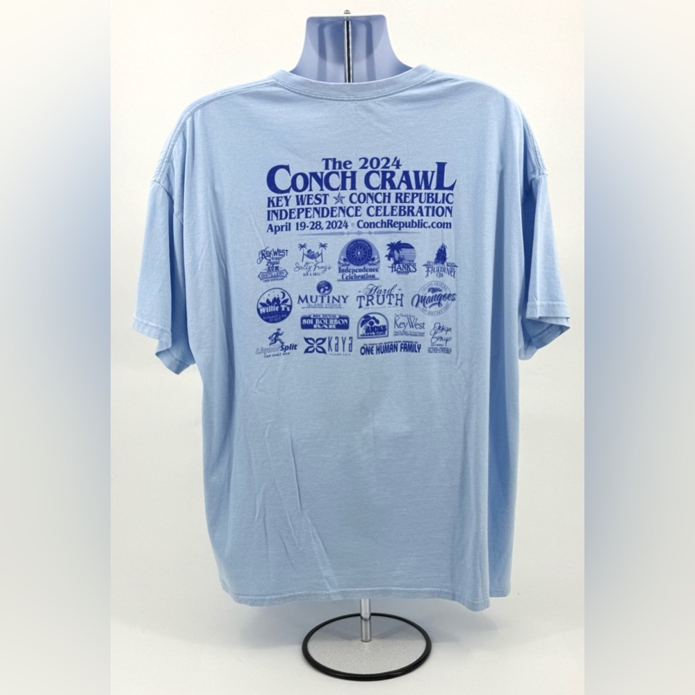 Conch Republic Independence Celebration “Conch Crawl” 2024 Key West FL Mens 3XL